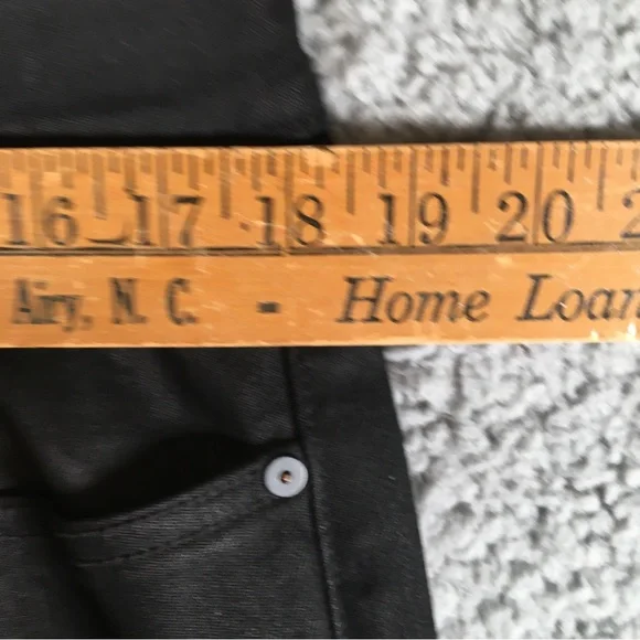 Madewell Jeans Women's Atlectic Slim Black Size 35/32 Straight Denim Pockets - Picture 10 of 12